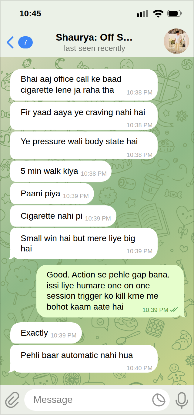 Client testimonial