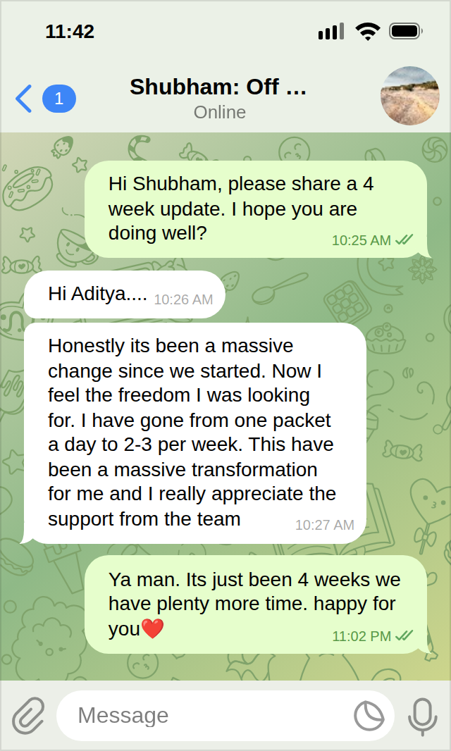 Client testimonial